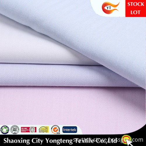 Cotton Dobby Stripe Fabric For Office Shirt